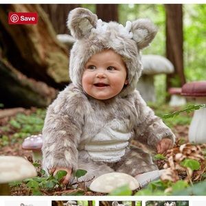 Pottery Barn 0-6 month Baby Deer Costume